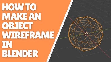 How to Make an Object Wireframe in Blender?