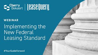 Introduction to the Federal Leasing Standard SFFAS 54