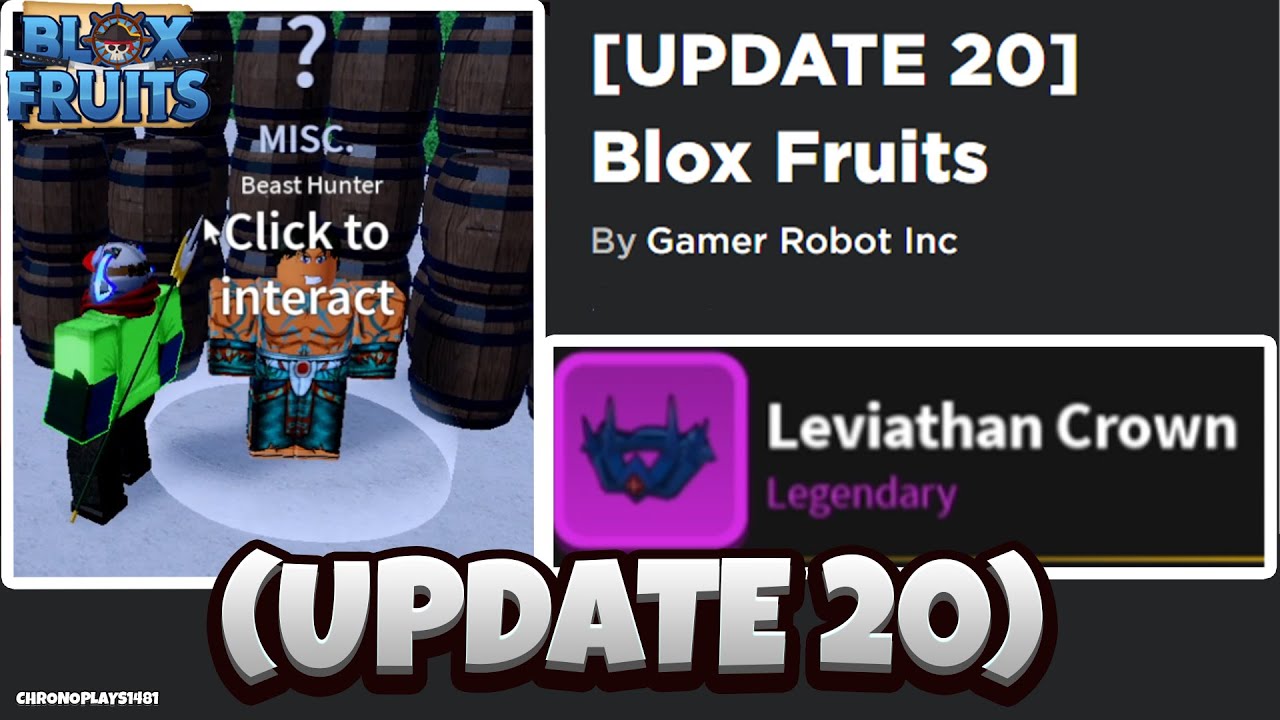 UPDATE 20 IS OUT! First Look! (Blox Fruits) 