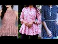 सिर्फ 1.5 Mtr मे  बनाए  Peplum  design  top /  kurti makeover / Old kurti to new