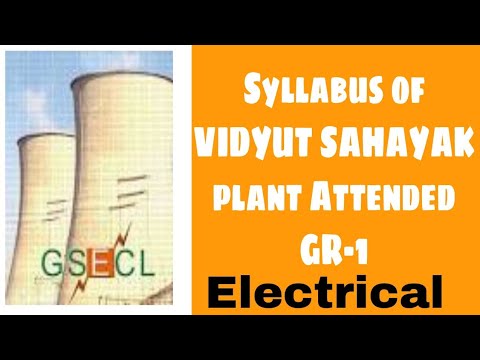 Latest Syllabus of GSECL (VIDYUT SAHAYAK) FOR ELECTRICAL