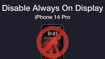 How to Disable Always on Display on iPhone 14 Pro