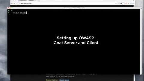 Setting up OWASP iGoat Server and Client