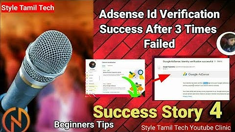 Identity verification failed in google Adsense Action Button Not Working | 2021| Style Tamil Tech