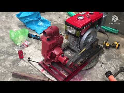 Testing NS80 Water Pump 3 Self Priming Water Source Deepwell 40ft R180 Engine