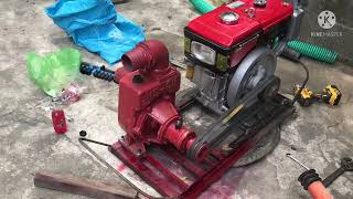Testing Ns80 Water Pump 3 Self Priming, Water Source Deepwell 40Ft R180 Engine