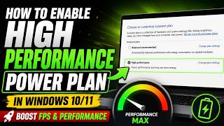 How to Enable High Performance Power Plan in Windows 10/11 – Boost FPS & Performance