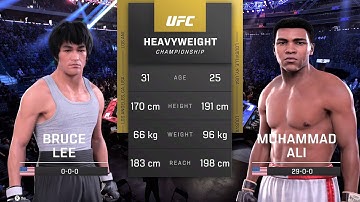 Bruce Lee vs Muhammad Ali Full Fight - UFC 5 Fight Night