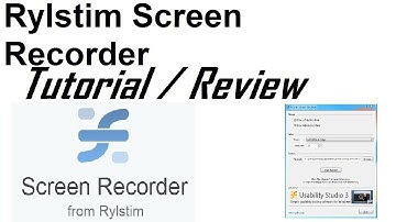 Youtube Software Series 1.13 - Recording Software: Rylstim Screen Recorder Tutorial/ Review [2013]