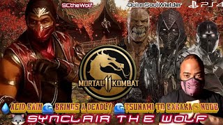⏳️MORTAL KOMBAT 11 (PS4): 💧ACID RAIN🌊 (SCtheWolf) BRINGS A DEADLY 🌊TSUNAMI TO BARAKA & NOOB