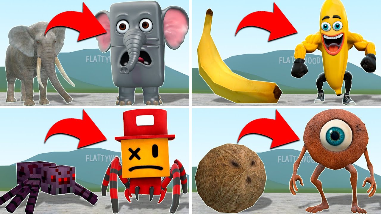 REALISTIC vs ALL NEW 3D ITALIAN BRAINROT ANIMALS FAMILY ln Garry's Mod!