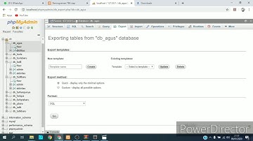 Tutorial backup serta restore Database dan script PHP