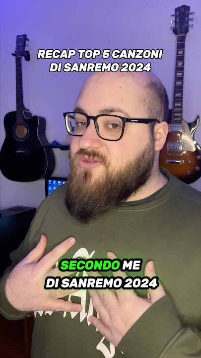 Recap Top 5 canzoni di Sanremo 2024 #sanremo #sanremo2024 #sanremo2025 #perte #viral