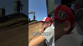 When the Jett Lawrence fan sees Deegan hit the leap #fyp #dirtbike #deegan #Lawrence ￼#redbud