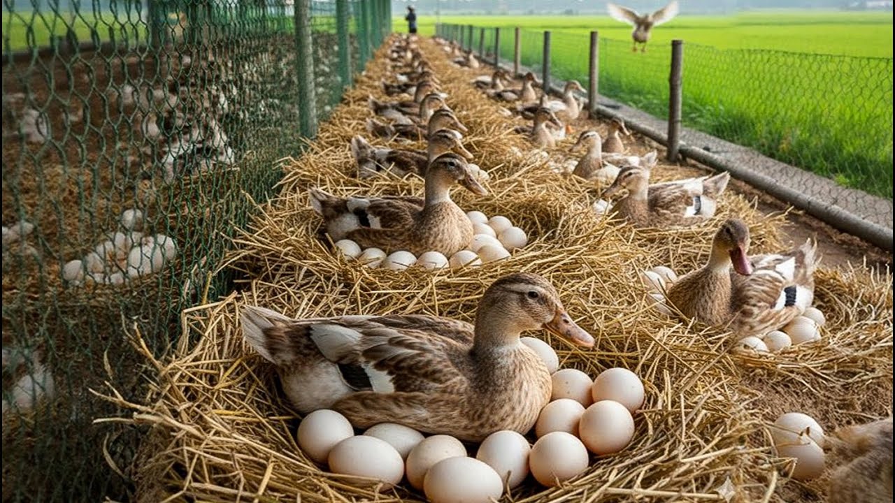 Ducks farming - How to raise ducks for eggs and meat - Organic egg farm & poultry farming