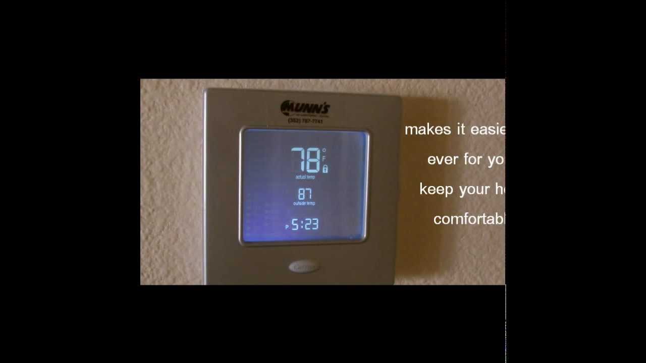 carrier edge programable thermostat introduction - YouTube