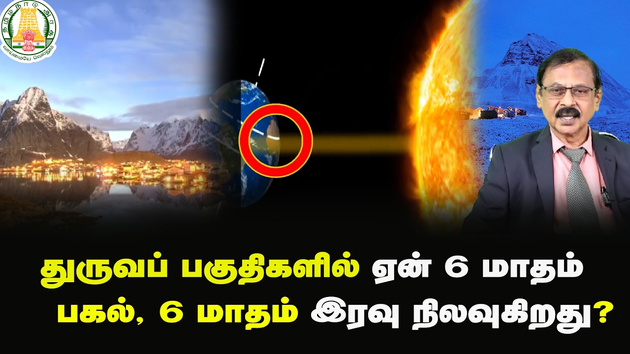 துருவப் பகுதிகளில் ஏன் 6 மாதம் பகல், 6 மாதம் இரவு நிலவுகிறது?  | WHY WHAT HOW?