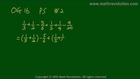 Official Guide to GMAT math 2016 PS 02｜Math Revolution