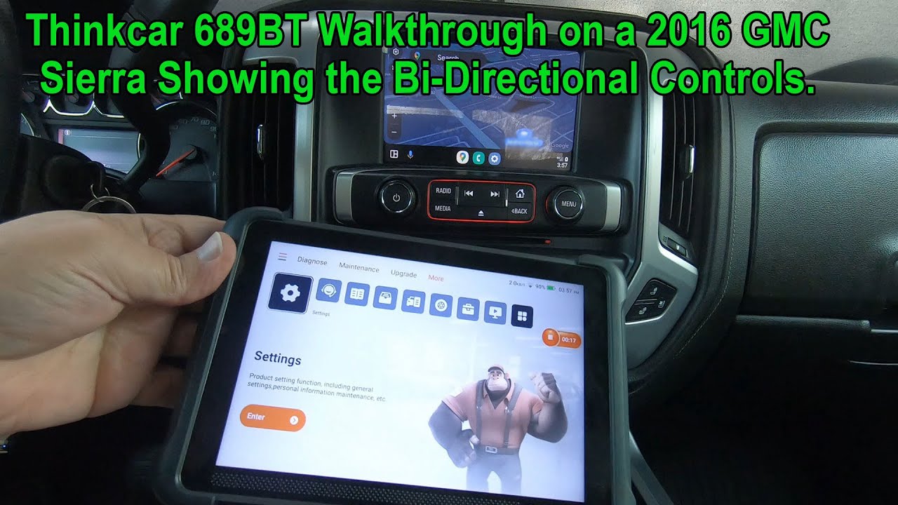 Thinkcar 689BT Walkthrough of Bi-directional controls on a 2016 GMC ...