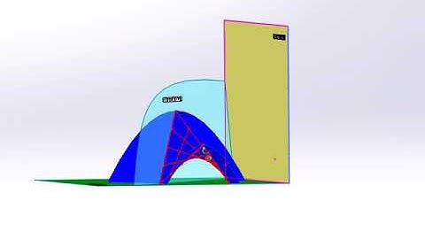 Plane director hypberboloic paraboloid solid works model