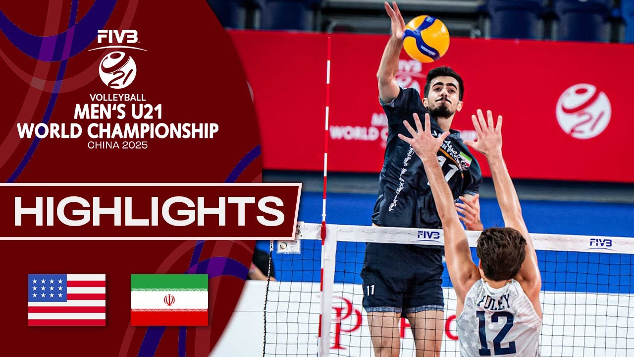 USA 🇺🇸 vs. Iran 🇮🇷 - Semi Final | Men's U21 World Championship | Highlights - Volleyball