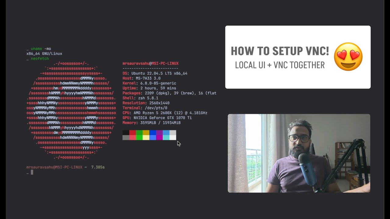 How to Setup VNC on Linux? Step by Step Guide VNC + Local UI Together # ...