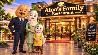 Ghareeb Aalu Ka Chhota Sa Hotel Bara Business Ban Gaya! 😱 | Urdu Cartoon Story