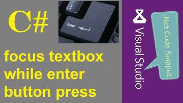 C# NET Focus TextBox while Enter Press