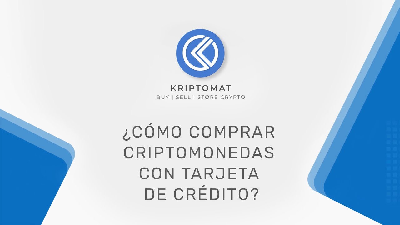 ¿Cómo comprar criptomonedas con tarjeta de crédito? | Kriptomat
