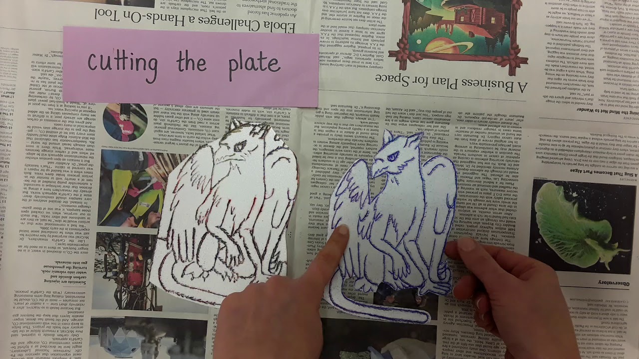 Projects. Printmaking. Mythic creatures: Cutting the Plate - YouTube