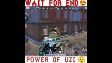 Power Of #UZI | Wait For End | 1 VS 2 Fight | BGMI Pubg Mobile | #shorts