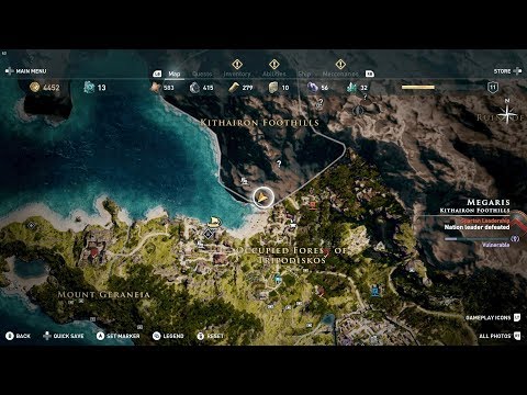 Vídeo: Assassin's Creed Odyssey - Hound Docked, Soluções De Enigmas Para Happy Hour E Onde Encontrar A Floresta Ocupada De Tripodiskos, Tablets Battlefield Cave