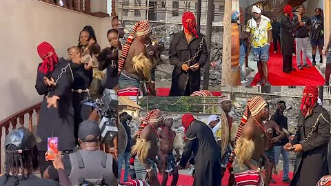 Flavour Raining Money On Ohafia War Dance As The Shoot Flavour New Song Game Changer (BTS)