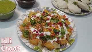 इडली चाट रेसिपी | Leftover Idli Recipe | Quick And Easy Dahi Idli Chaat Recipe | Idli Chaat