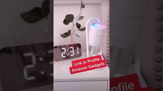 Cool Mist Humidifier - Babies, Kids, Indoor, Bedroom, Office, Car, Travel (White) and clock