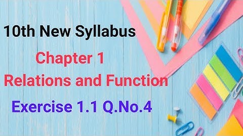 TN 10th Maths(Samacheer)||New syllabus||Chapter 1||Relations and Function||Exercise 1.1