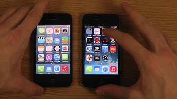 iPhone 4 iOS 7.1 Beta 3 vs. iPhone 4 iOS 7.0.4 - Review