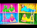 ベッドの下の秘密の部屋四色チャレンジ | 面白いシチュエーション GoFun Challenge
