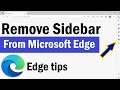 How to Disable the Microsoft Edge Sidebar | How To Remove Sidebar On Microsoft Edge | Edge Sidebar