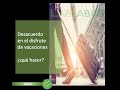 Cápsula Laboral 9 | Desacuerdo en el disfrute de vacaciones ¿qué hacer?