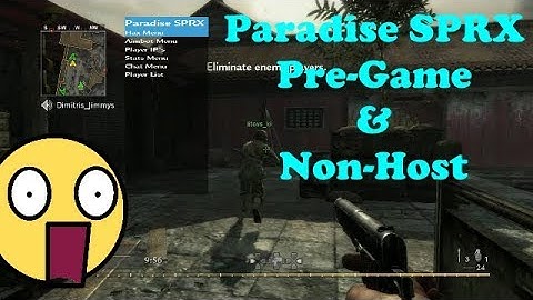 [WAW/1.07] Paradise SPRX [Pre-Game & Non-Host Mod Menu] + FREE DOWNLOAD