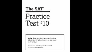 College Board New SAT Practice Test #10 - Math Section 3