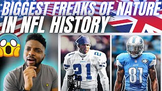 🇬🇧BRIT Reacts To THE BIGGEST FREAK ATHLETES IN NFL HISTORY!