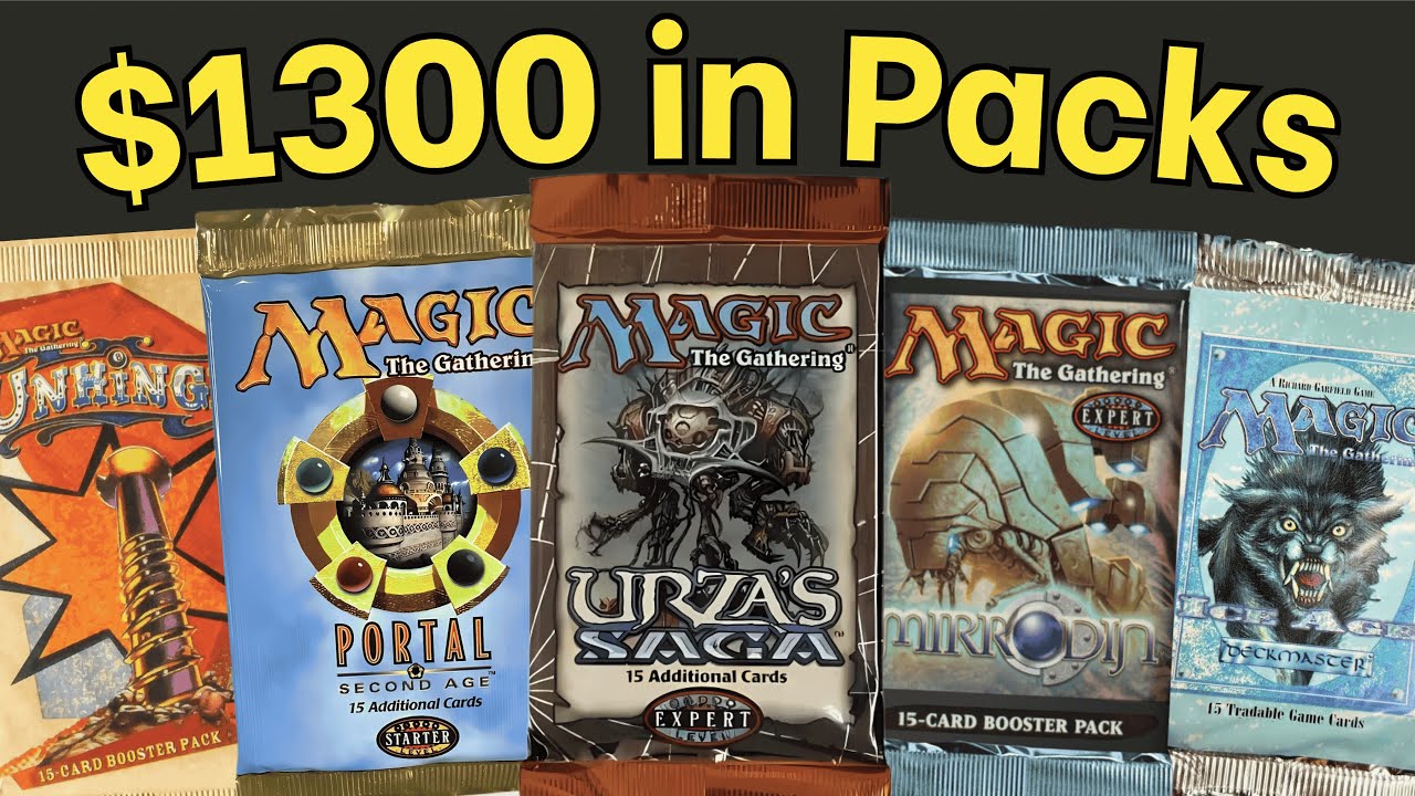 Opening Dozens of Vintage MTG Packs - YouTube