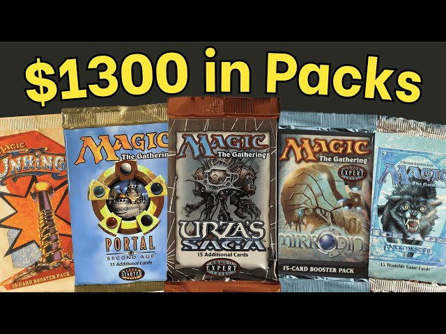 Opening Dozens of Vintage MTG Packs - YouTube