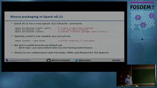 Binary packaging for HPC with Spack