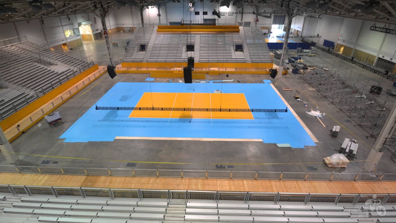 TO2015 Time Lapse: Indoor Volleyball Court - YouTube TO2015 Time Lapse: Indoor Volleyball Court - YouTube