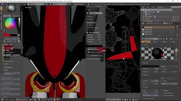Blender Tutorial: Modeling Shadow The Hedgehog Part: 10 Texturing