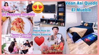 Wow Vean Que Hermoso El Mueble Que Hizo José😍Desayunando En El Patio Nuevo Comedor/Un 🎁 Especial♥️