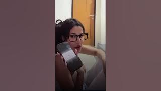 oza luthfia hot banget pakai baju minim santai live ig